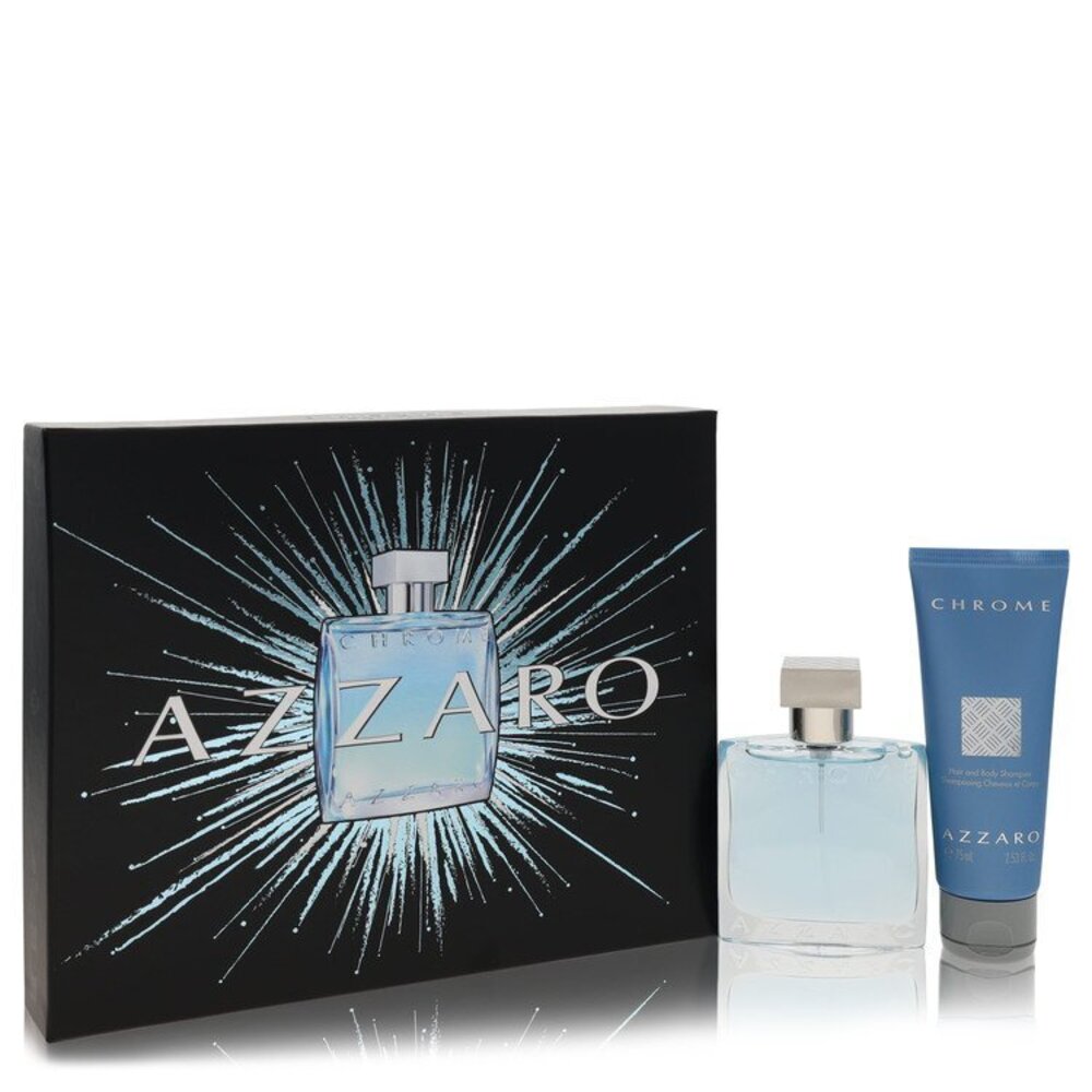 Chrome by Azzaro Gift Set -- 1.7 oz Eau De Toilette Spray + 2.5 oz All Over Sham